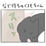 なで待ちのくろもちゃん