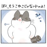 ぼく、もうこねこじゃないにゃよ！